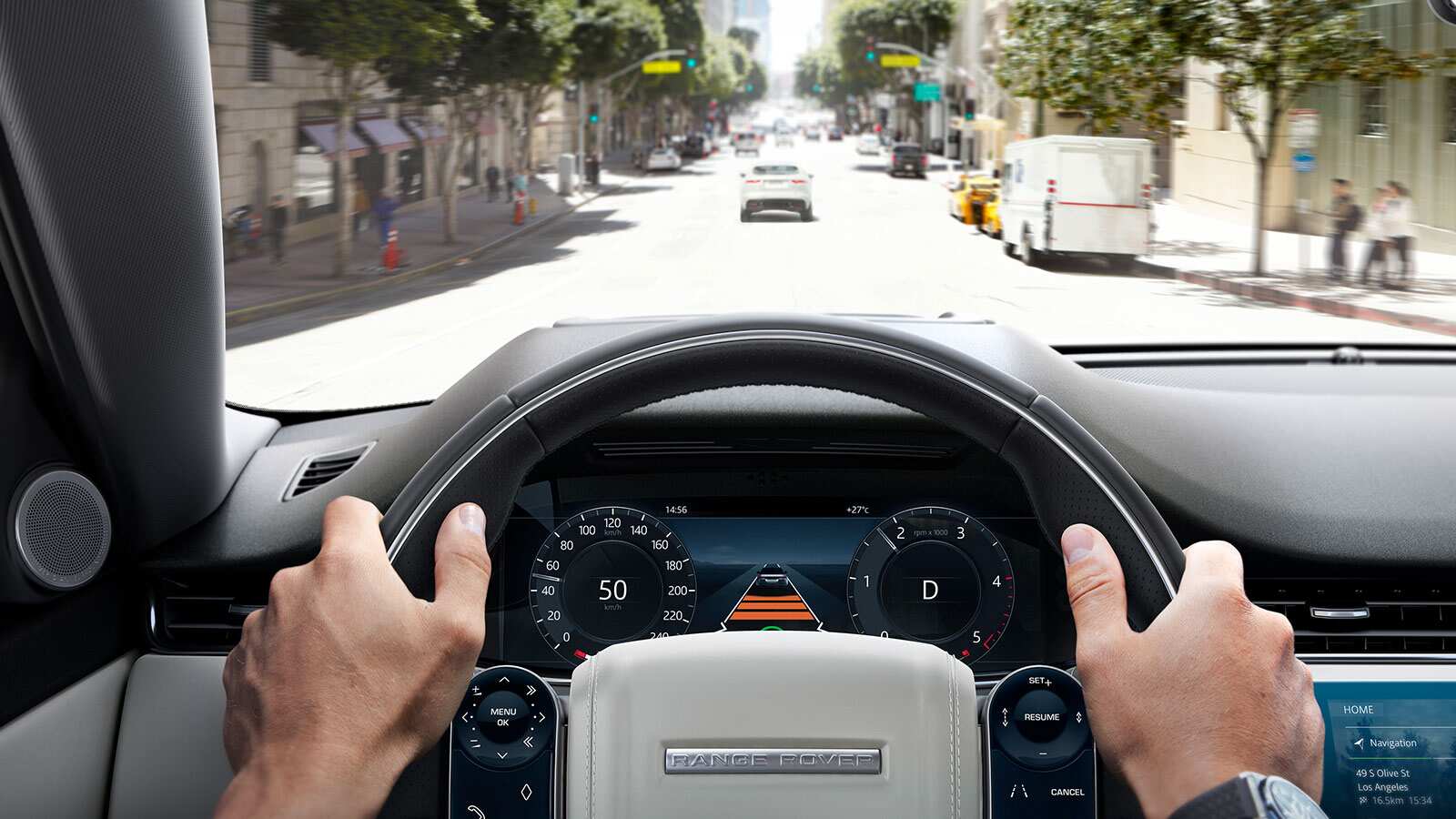 Steering Wheel and Speedometer