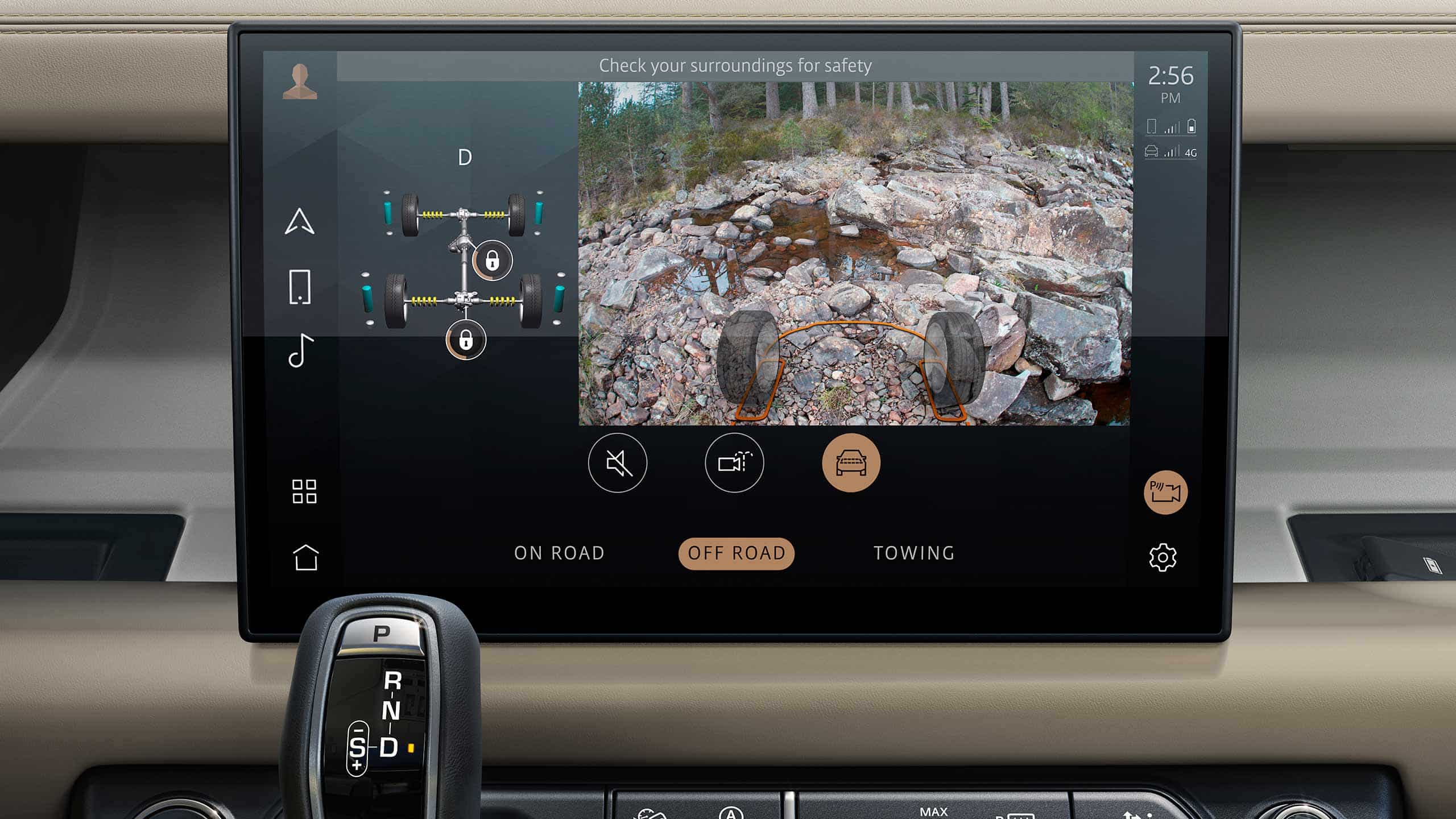 Range Rover Defender camera system