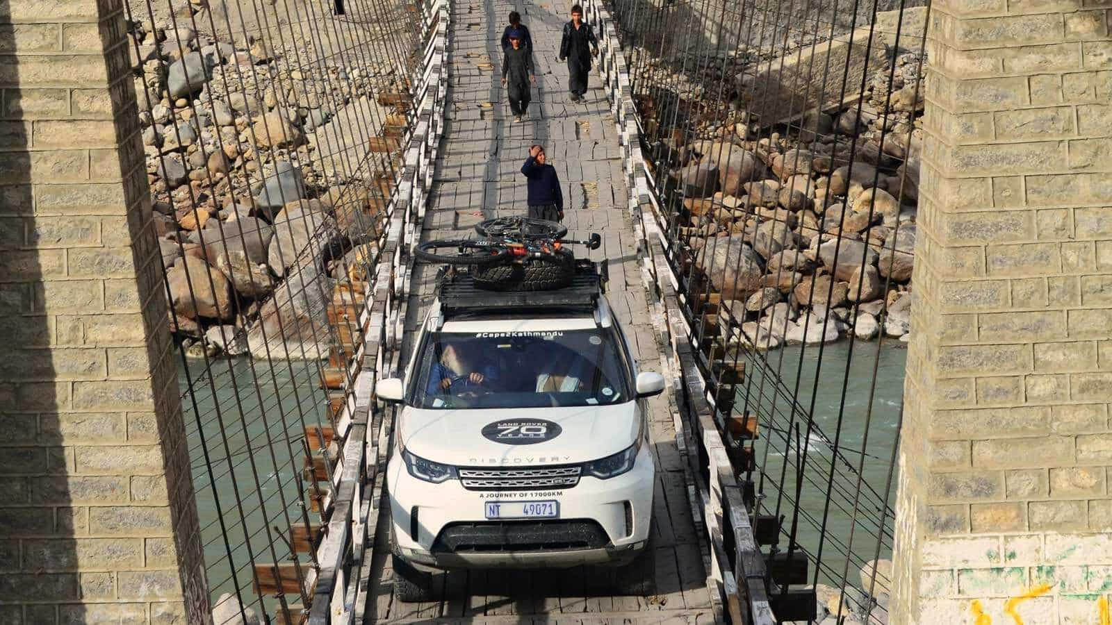 Crossing a bridge