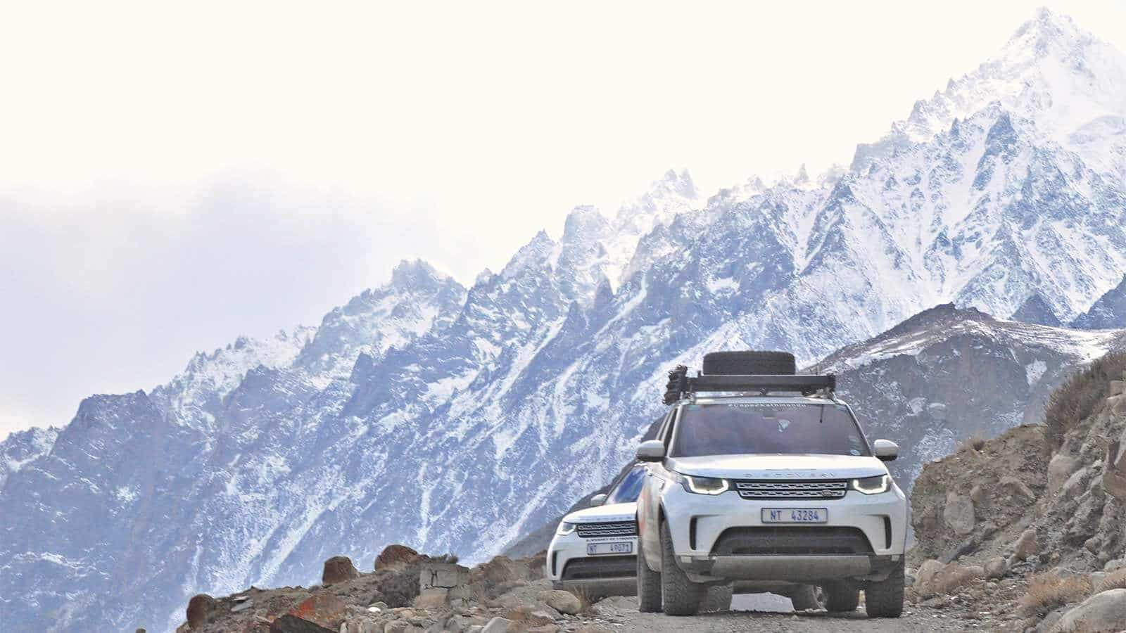 Driving in the mountains