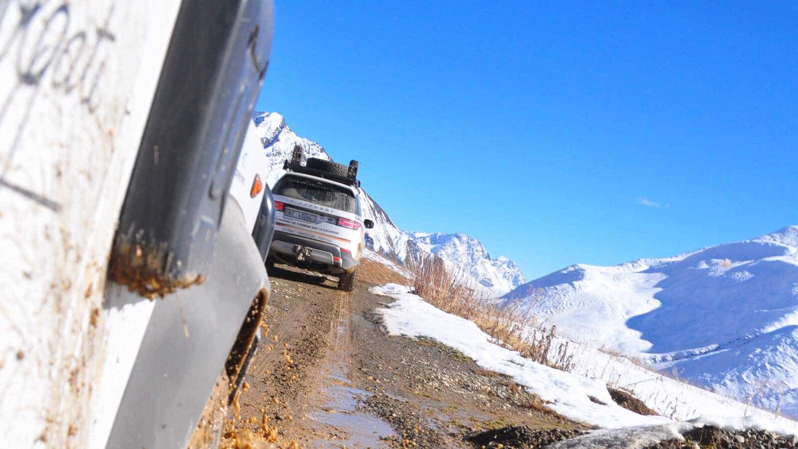 Driving in the mountains